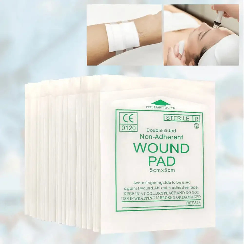 50/100Pcs Non-woven Gauze Pad Sterile Wound Care Supplies Gauze Pad Cotton First Aid Waterproof Wound Dressing First Aid Kits