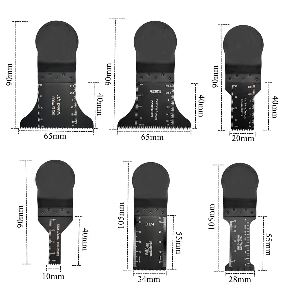 Multifunctional Saw Blade Oscillating Quick Change Blade Metal Plaster Wood Plastic Renovation Cutting Tool Acces Trimmer Blade
