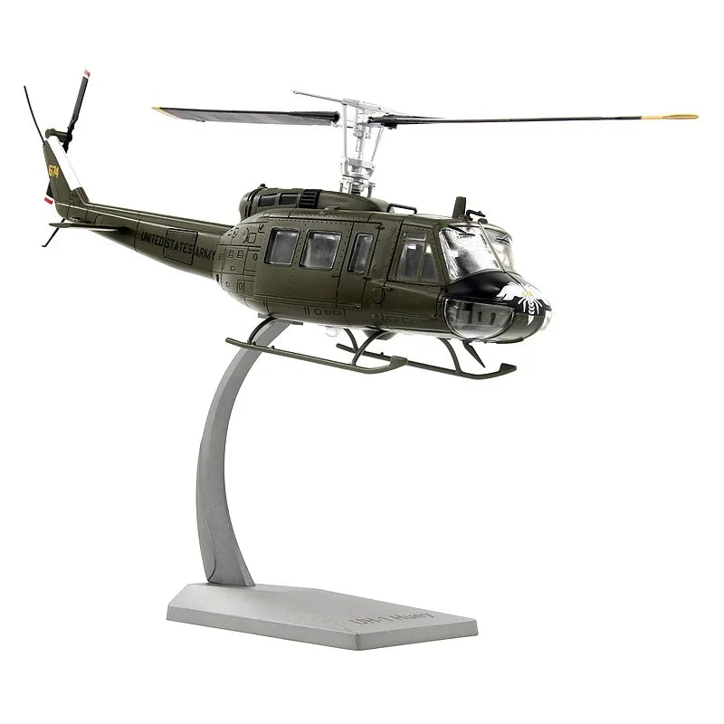 2025 New 1:48 Scale Model AF1 US UH-1H Huey General Service 674# Helicopter Diecast Alloy Combat Aircraft Collection Display
