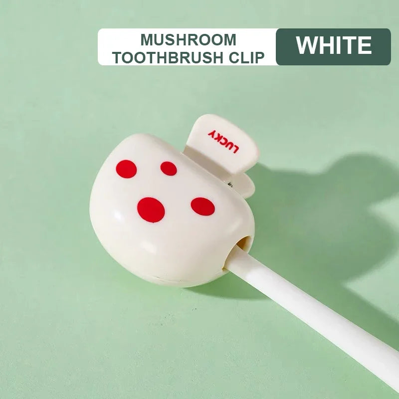 Portable Toothbrush Head Clip Household Dustproof Protective Cover Holder with Strong Spring for Travel
