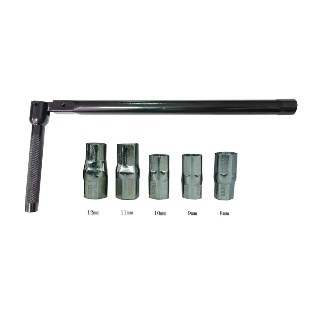 Professional Carbon Steel Faucet Wrench Plumber Tool with 5/6 Sockets and 1 Chuck Tap Back Nut for Sink Basin Installation