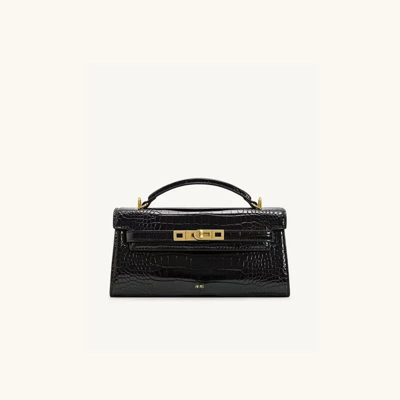JW PEI New Fashion Premium handbag, crocodile pattern shoulder bag,High-quality shoulder bag,versatile women's bag