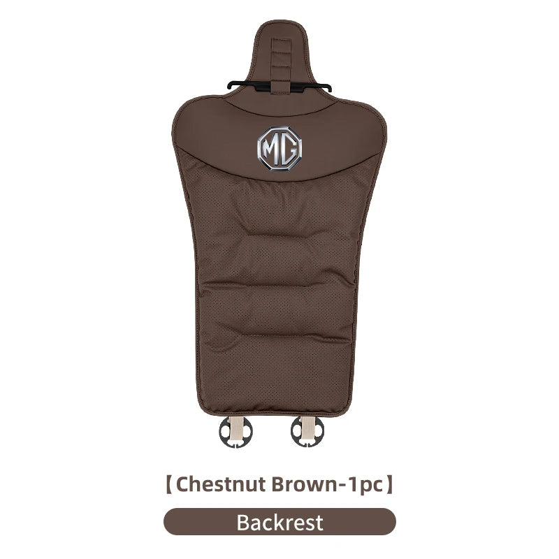 Car Velvet Cushion Leather Backrest Waist Pad Protector Cover AccessoriesFor Morris Garages MG 6 3 5 7 TF ZR ZS HS GS GT Hector