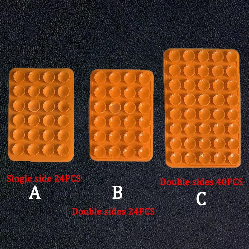 Silicone World Square Silicone Mobile Phone Fixing Suction Cup Car Mounted Bracket Phone Case Universal Anti Slip Suction Cup