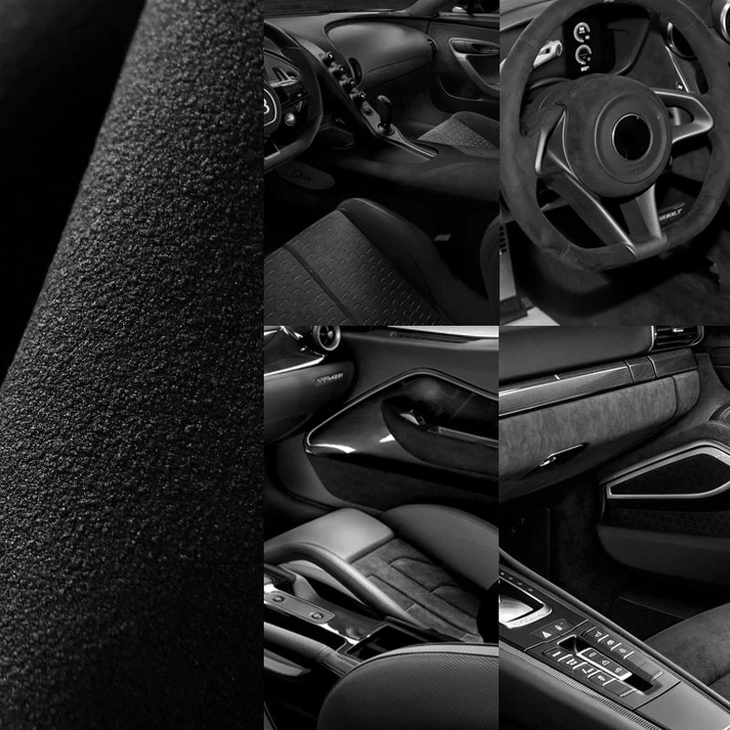 Suede Sun Visor Glasses Clip Car Interior Storage Organizer For BMW E46 E39 E90 E60 E36 F30 F10 E34 E30 F20 E92 M3 M4 M5 X5 X6