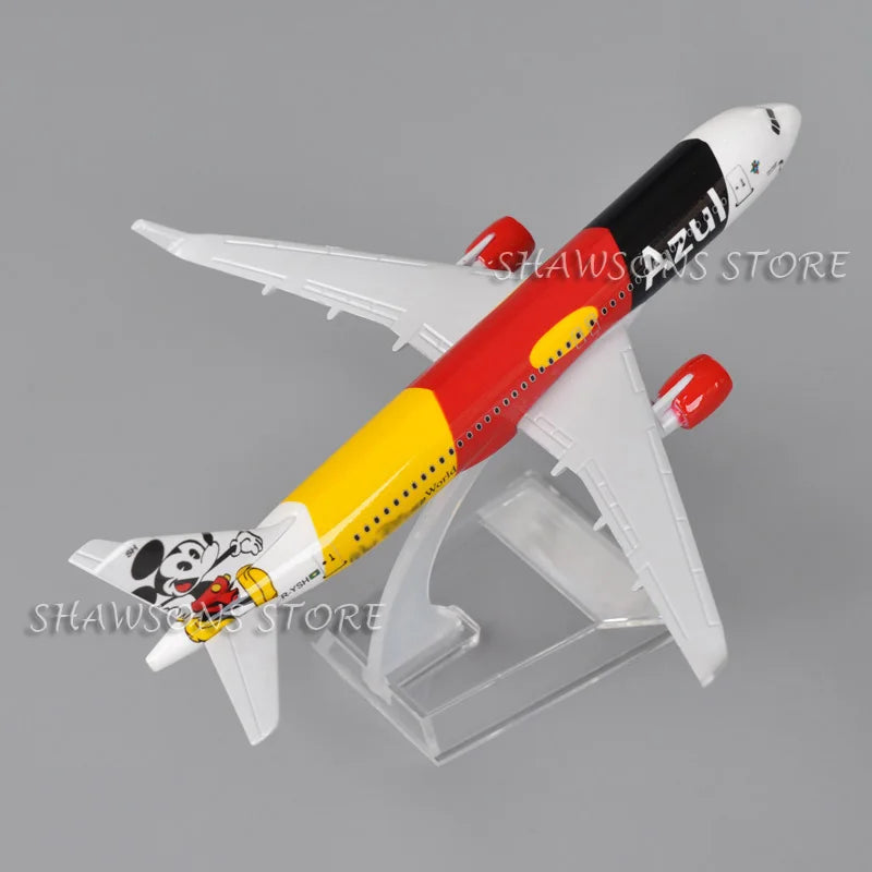 16cm Diecast Metal Model Plane Toy A320 Azul Brazilian Airlines Air Miniature Replica