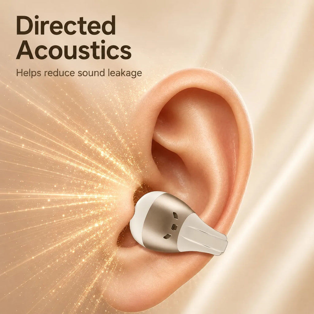Open Ear Clip Earbuds Bluetooth 5.4 Wireless Headphones 5H Playtime 5g Lightweight for Sports Cycling Commute