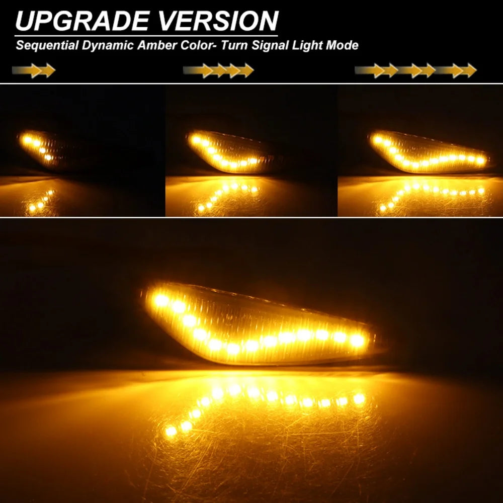 Car LED Front Fender Side Marker Turn Signal Lights For Mazda MX-5 RX-8 5 Premacy CW 6 Atenza GH For Nissan Lafesta Highway Star