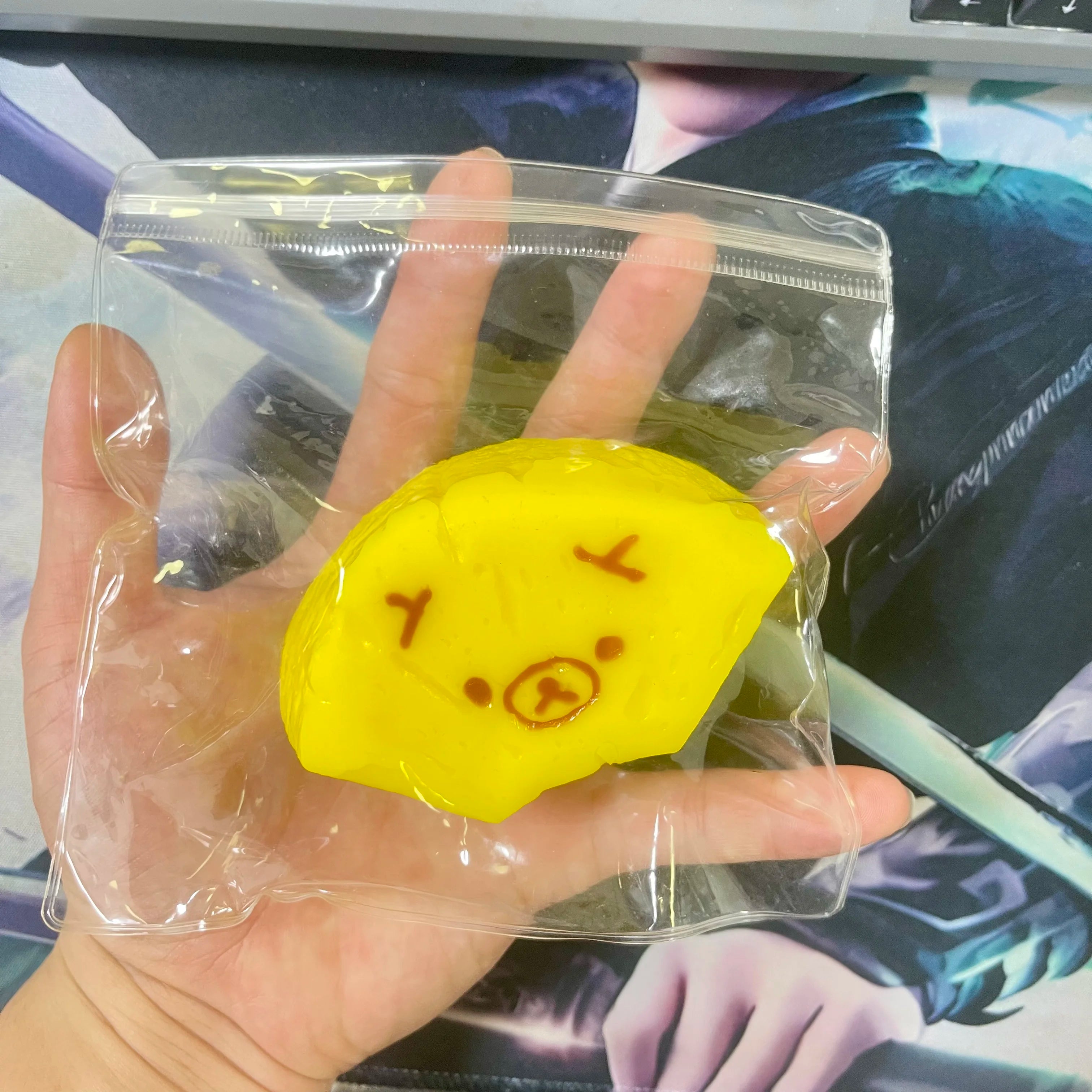 2026 Hot 1Pc Soft Taba Squishy Toy with Butter Texture - Sweet Melon Bear Shaped to Relieve Stress - Food Grade Silicone