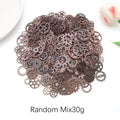 1 Bag Random Assorted Steampunk Zinc Alloy Gear DIY Pendants, Jewelry Craft Findings & Supplies.