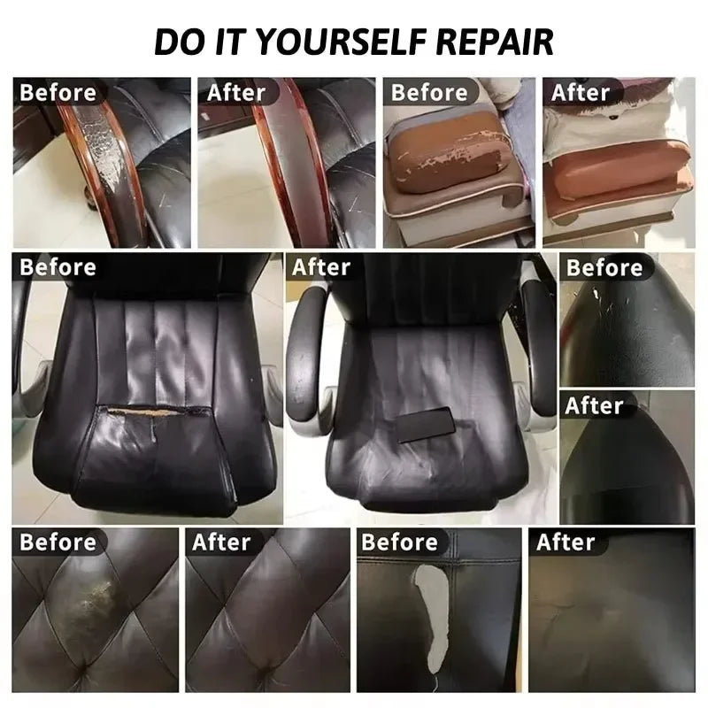 Self Adhesive Leather Repair Tape Waterproof Furniture Sofa Chair Leather Repair Sticker Faux Leather DIY Car Seats Repair Decal