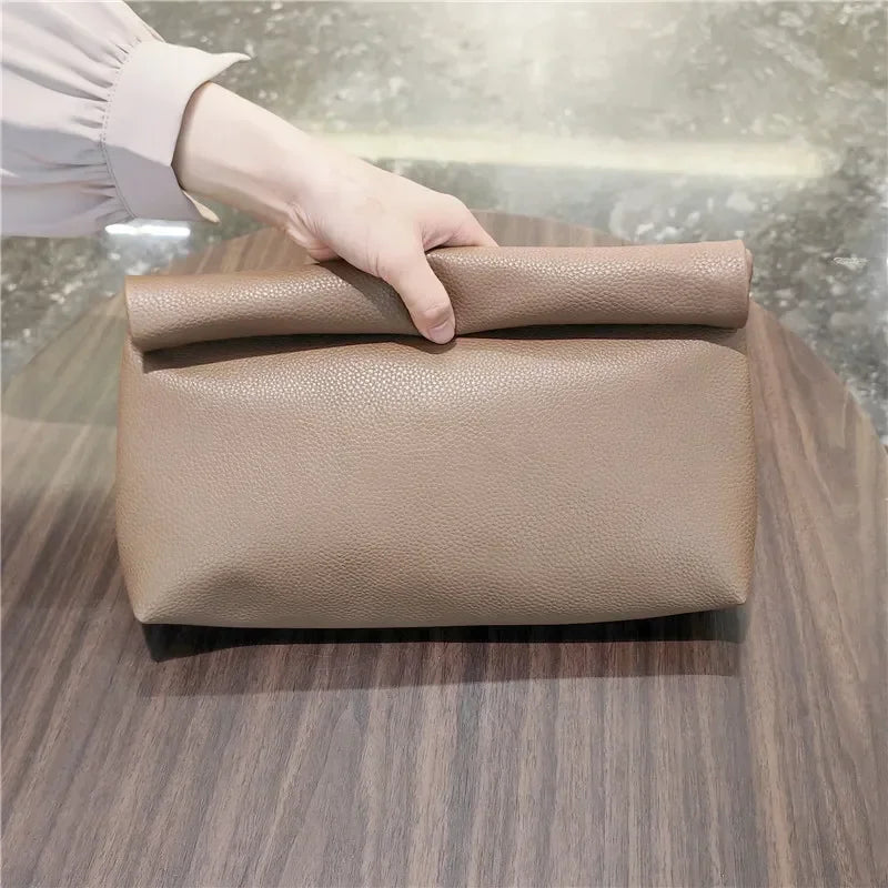 Personality lazy casual Women Clutches soft PU leather Lady evening bags Trend party girl Envelope Bag Phone Laptop Bags