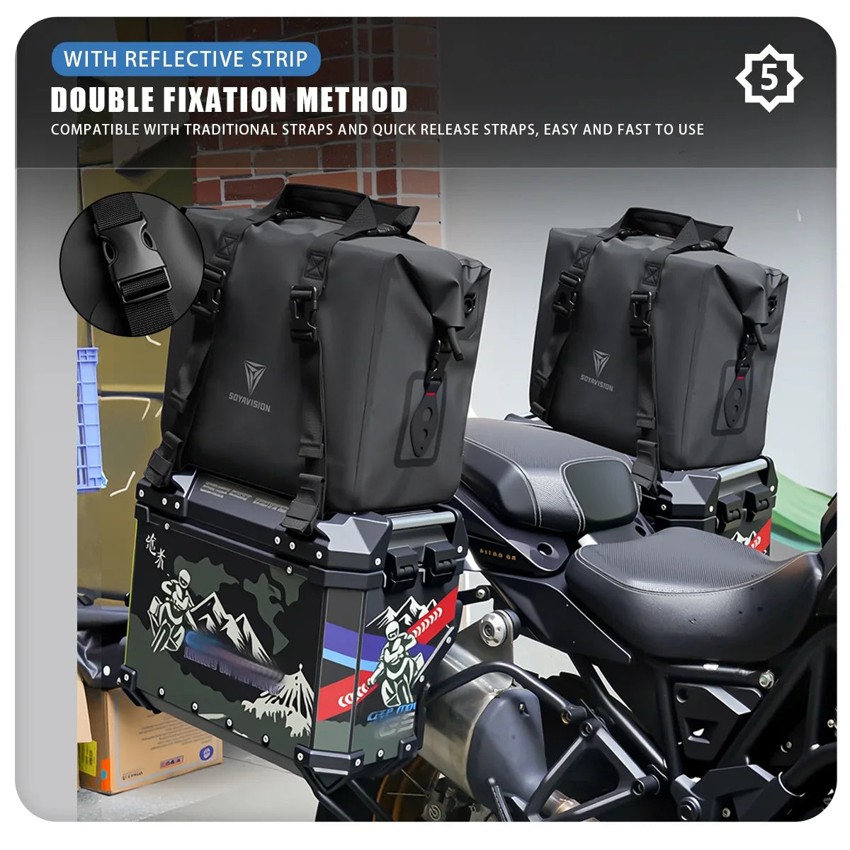 Waterproof Motorcycle Top Bags Toolbox Tool Box Inner Bag For BMW Top Box Panniers Bag Case Luggage Bags