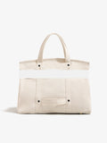 Canvas bag for women 2026 new high-end and niche design, contrasting color handbag, large capacity commuting versatile bag