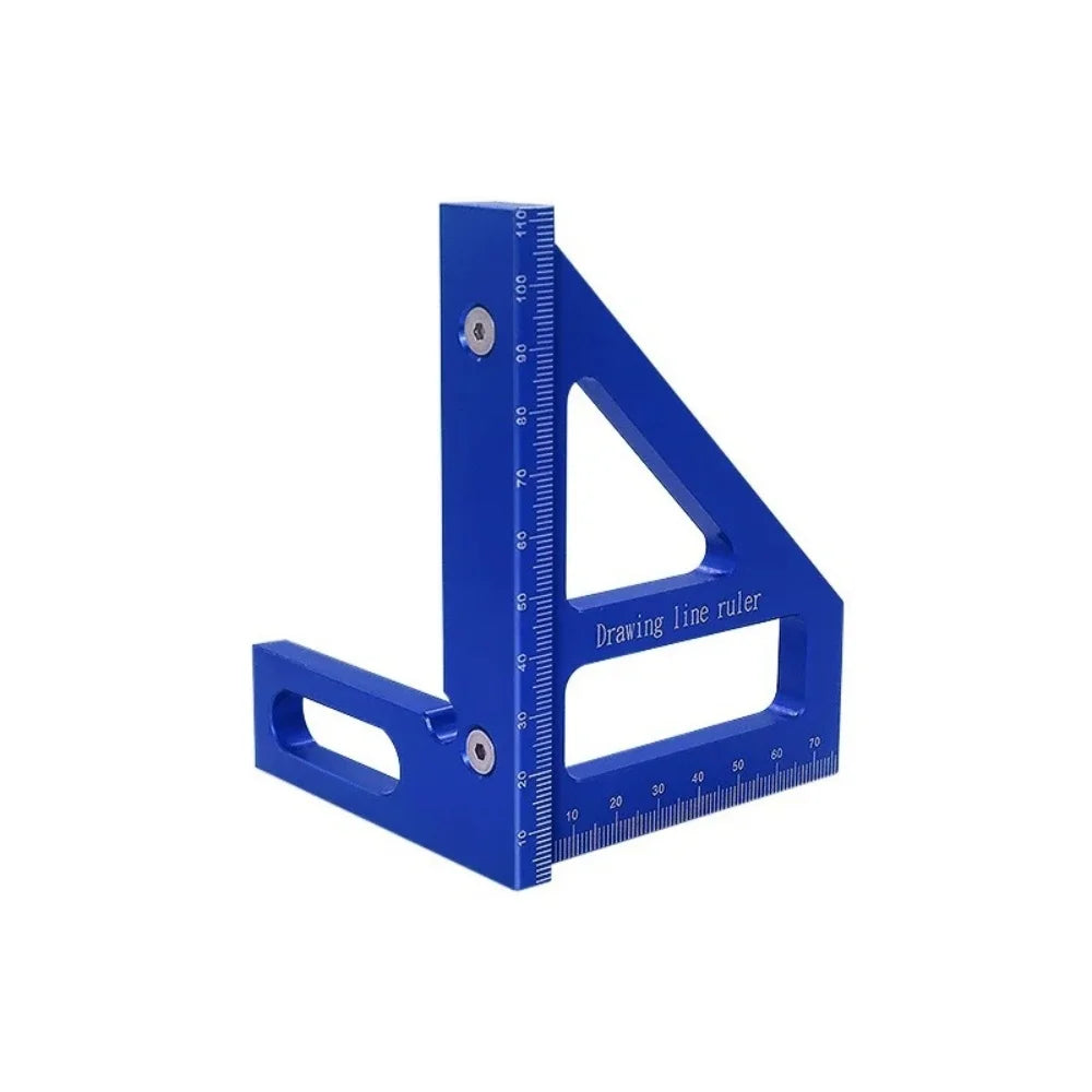 Carpenter Triangle Ruler Aluminum Alloy Miter Square Protractor High Precision Woodworking Measuring Ruler Tool For Engineer DIY