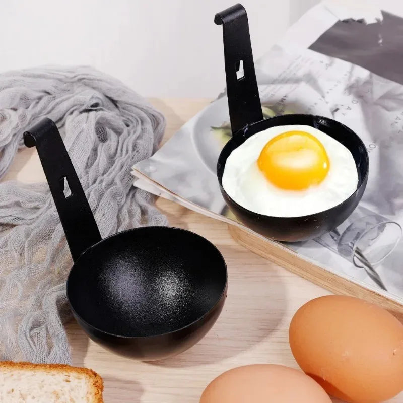 Stainless Steel Egg Poacher Nonstick Egg Boiling Heating Mold with Hanger Hook Kitchen Cooking Steaming Gadgets Tools Cookware