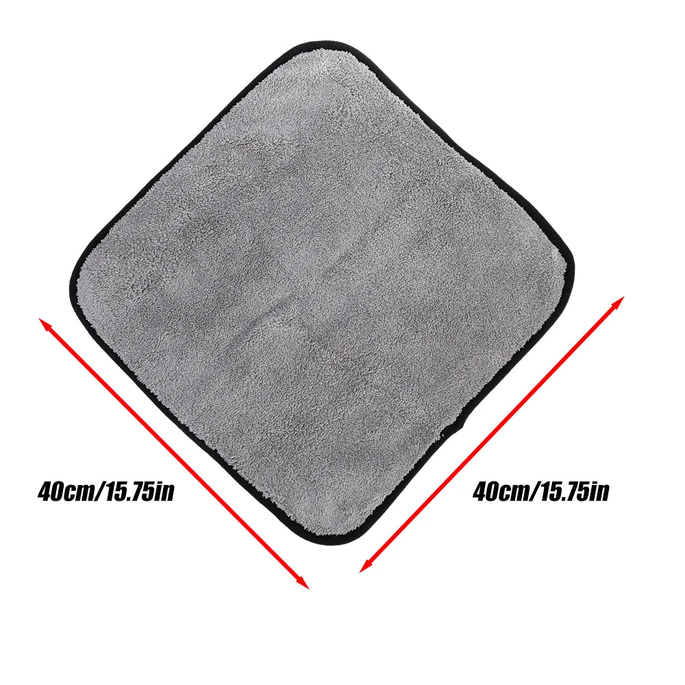 Microfiber Car Wash Towels Highly Absorbent Double Layer Thickened Edge Sealingfor Car Cleaning Windows Tiles Dishes Mirrors