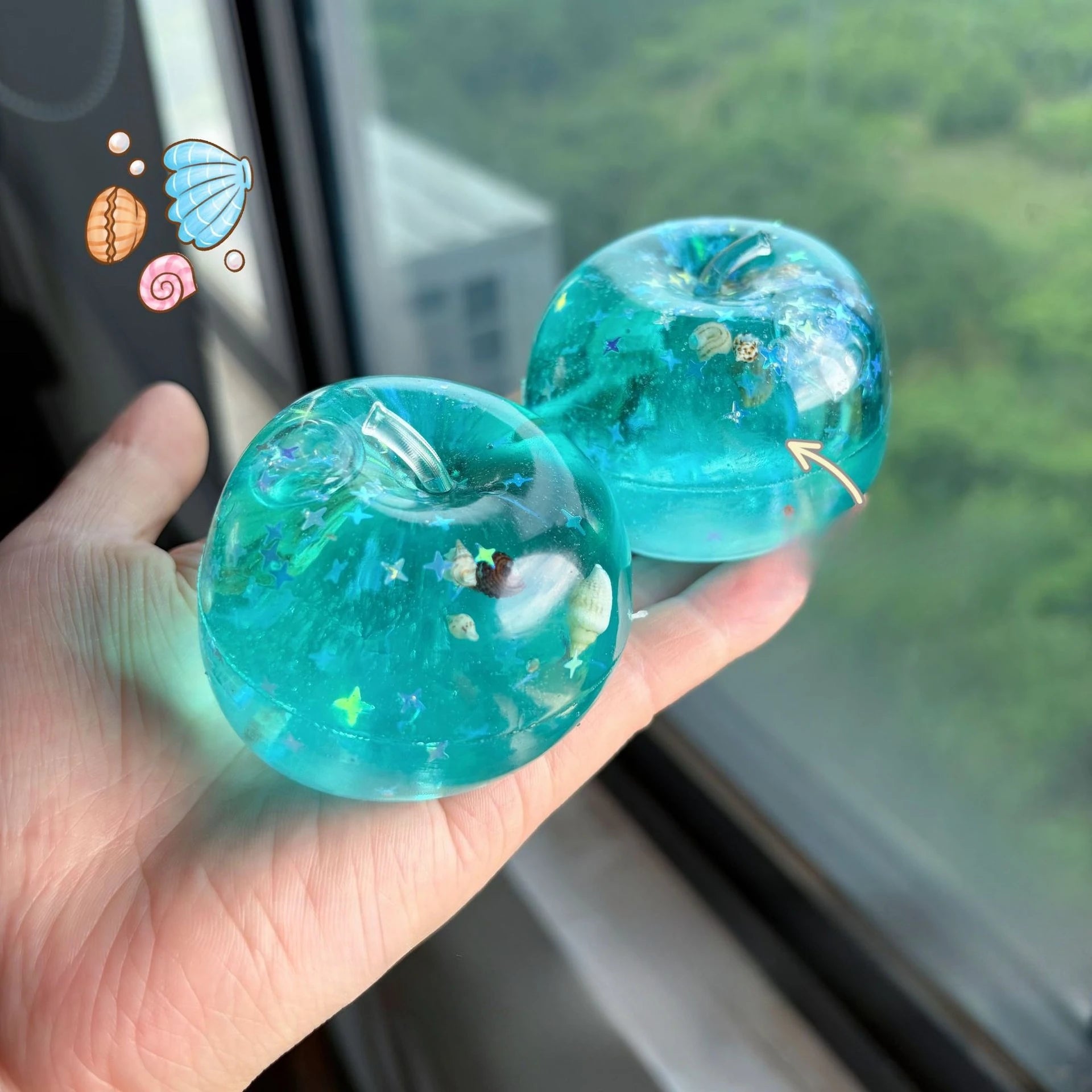 Soft Ocean Squishy Toy Pressure Ball Sensory Toy For Relieving Stress And Anxiety In Autism Maltose Ball Fidget Toy Squeeze Toy