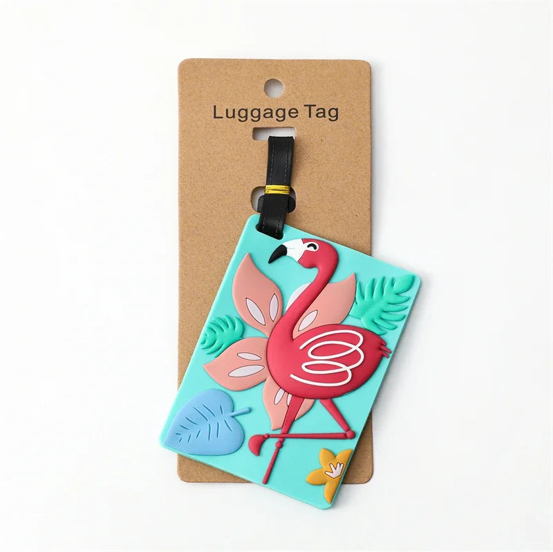 Travel Accessories Luggage Tag Creative Corgi &Cat Suitcase Fashion Style Portable Travel Hanging Tags and Anti Loss Signs