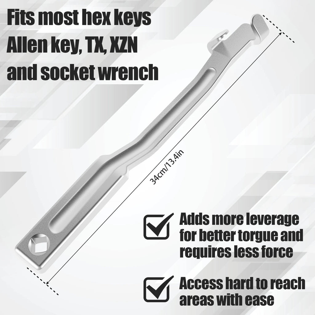 Universal Wrench Extension Tool Bar 15/13inch Adjustable Torque Wrench Extender Torque Amplifier Tools Lever Arm Extension
