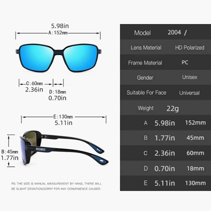 POCKBROS hot ite polarized sunglasses UV400 for men and women outdoor hunting, fishing, driving bicycles, sunglasses optional bo