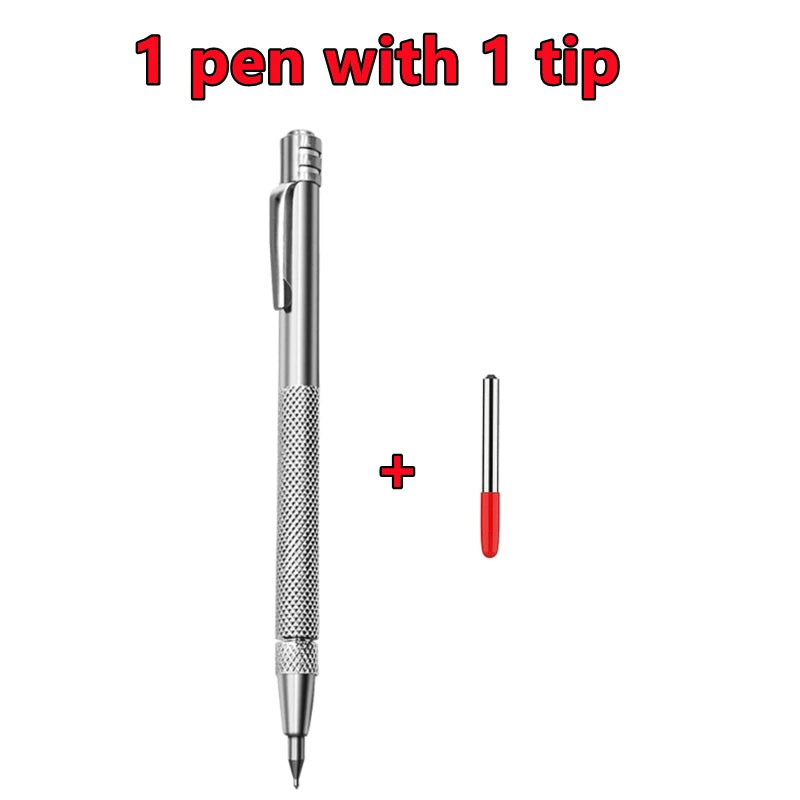 New Alloy Scribe Pen Carbide Scriber Pen Metal Wood Glass Tile Cutting Marker Pencil Metalworking Woodworking Hand Tools Kits