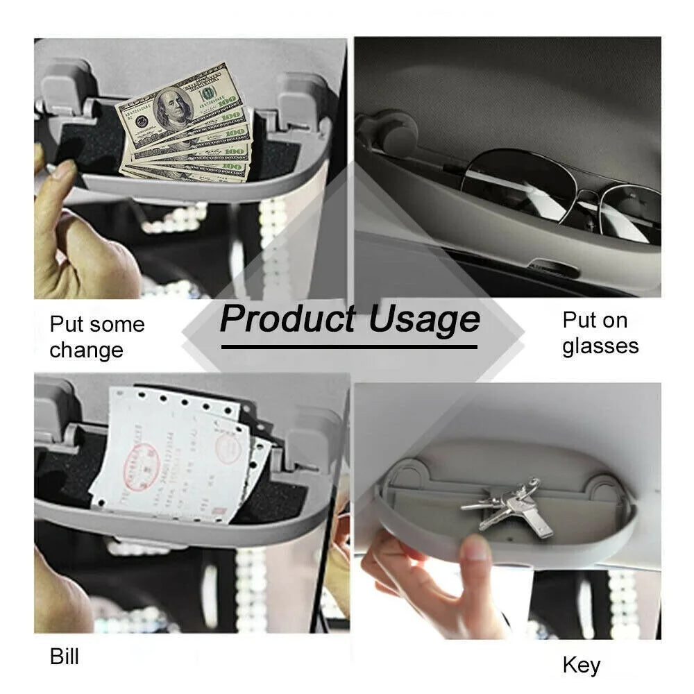 Sun Glasses Holder Case Box Sunglasses Storage Clips For VW Transporter T5/T6