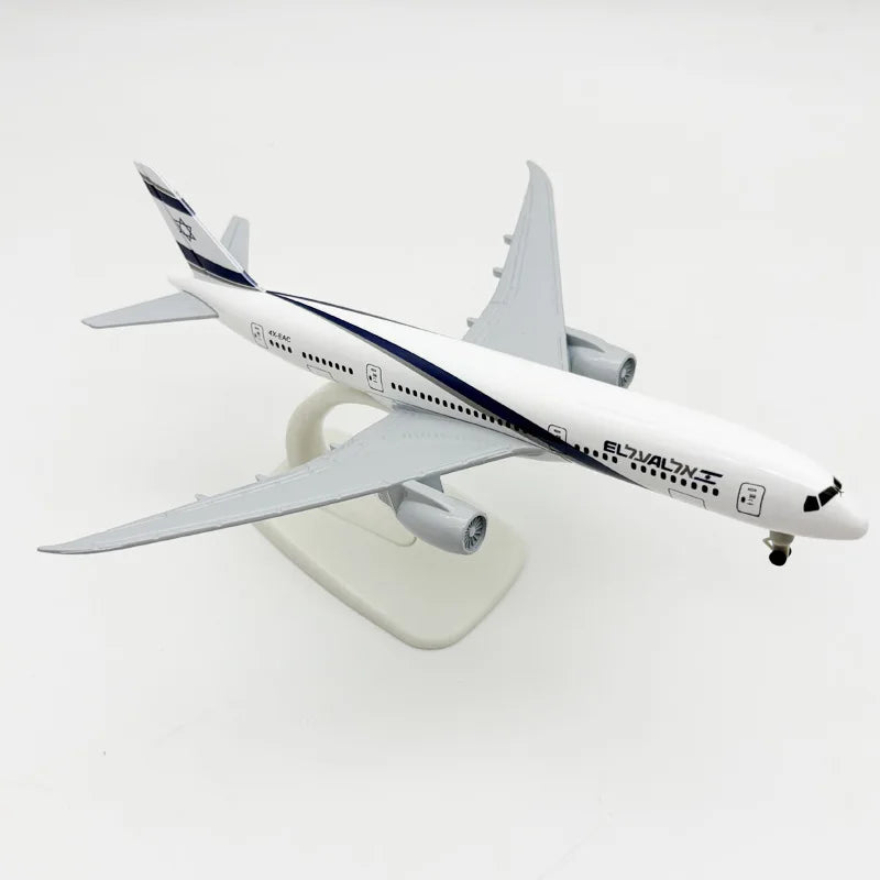 20CM Diecast Metal Plane Model 1:400 b787 El Al Air Airlines Aircraft Model with Wheels Hobbyist Collectible or Gift