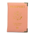 USA Passport Cover Travel Wallet Metal Corners Pu Case for Passports Cards Holder Passport Wallets for Women