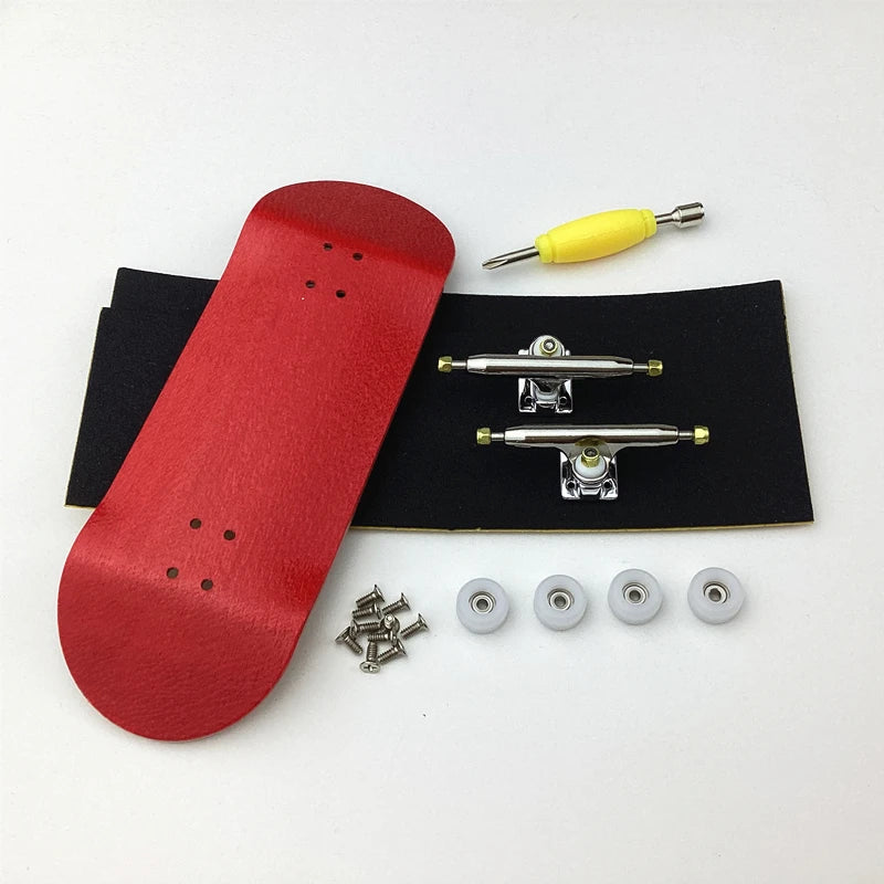 34mm Wood Skateboard OEM Fingerboard Toy with New V3 Trucks and CNC Wheels