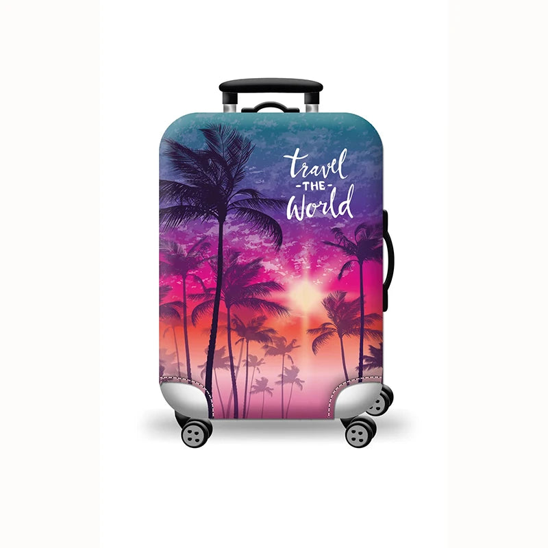 Hot Thick Elastic World Luggage Protective Cover Zipper Suit for 18-32 Inch Bag Suitcase Covers Trolley Cover Travel Accessories