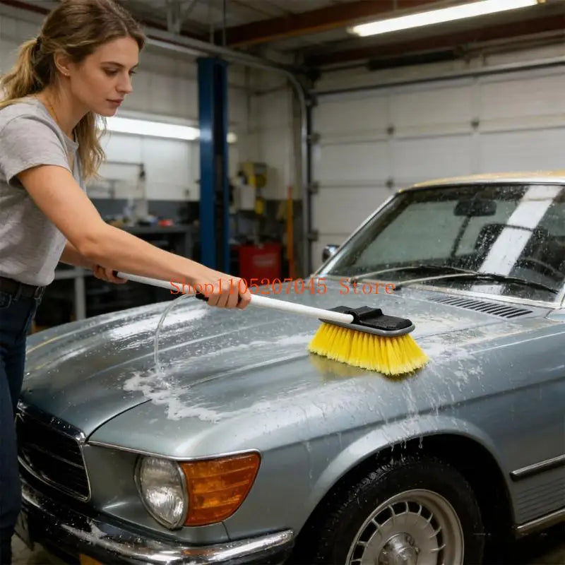 37cd Simple To Transport Water System Car Cleaning Brush For Outdoor Use