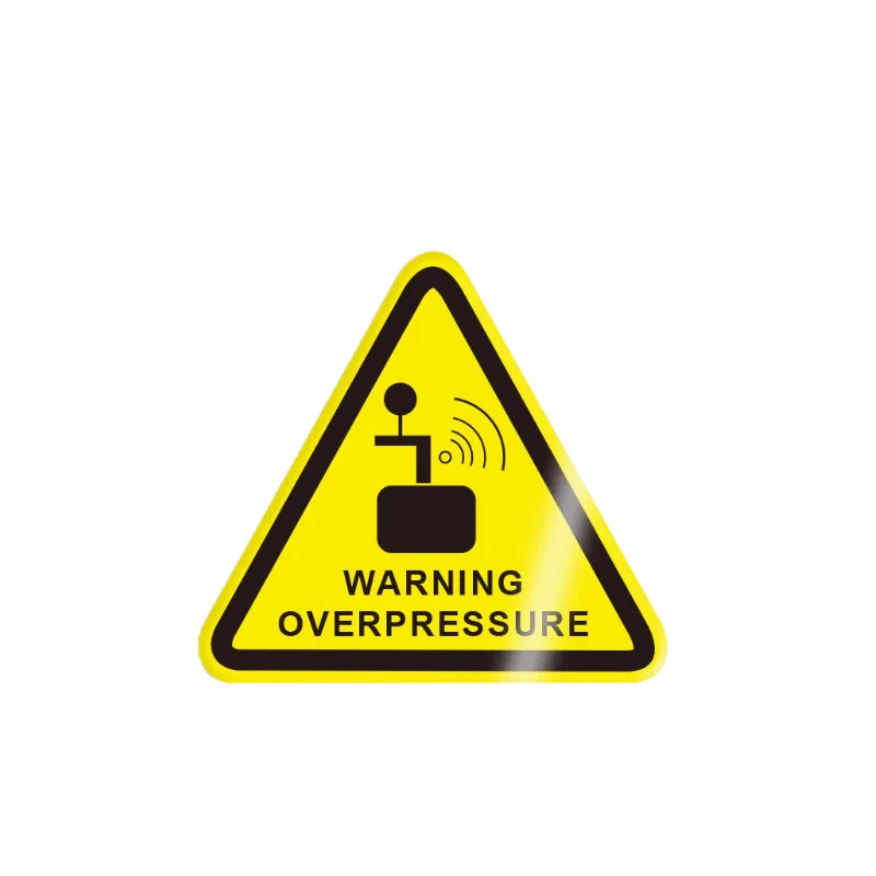 10Pcs 50X50Mm Safety Warning Signs, Workshop Production Safety Warning Signs, Hazard Warning Signs