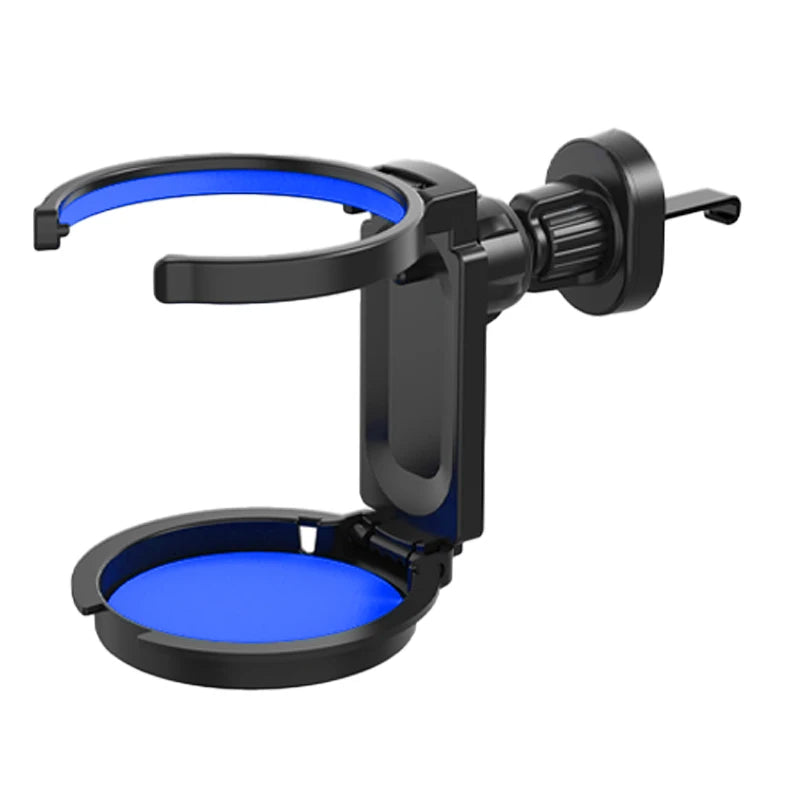 SEAMETAL Car Cup Holder Air Outlet Vent Magnetic Phone Mount 2 in 1 Foldable Drink Rack Phone Holder Water Bottles Stable Stand