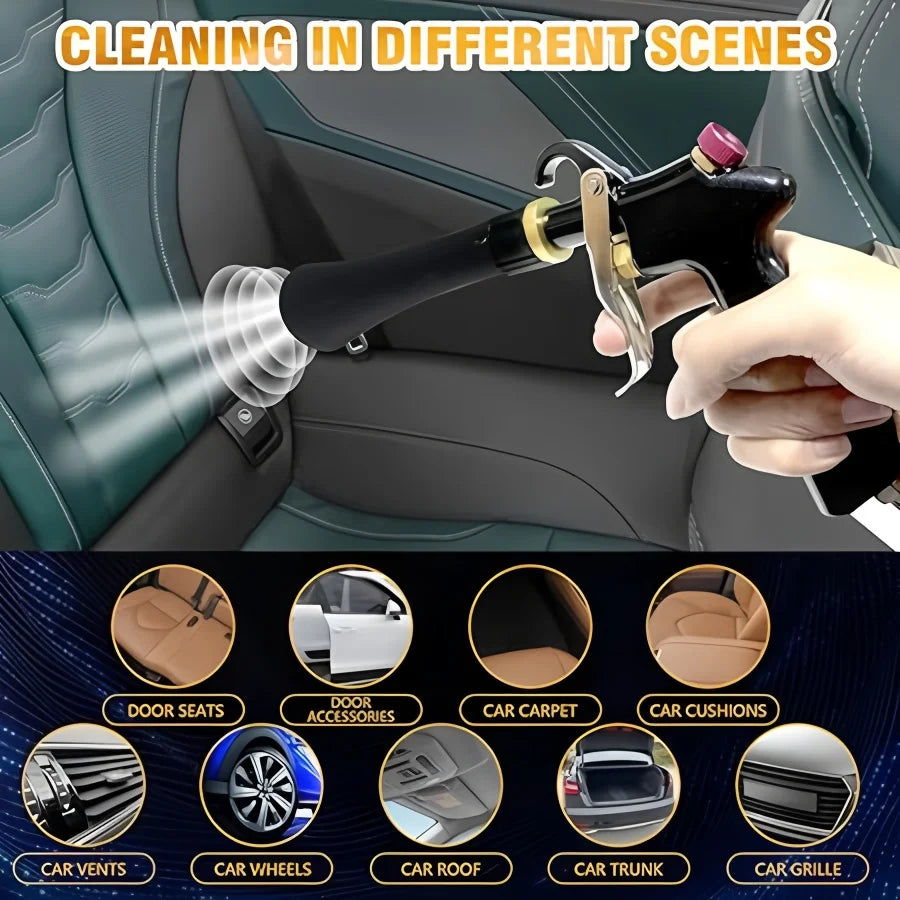 Air Blow Gun Car Interior Cleaning Gun High Pressure Car Detailing Cleaning Tool Quickly Blasts Dirt and Dust from Surface