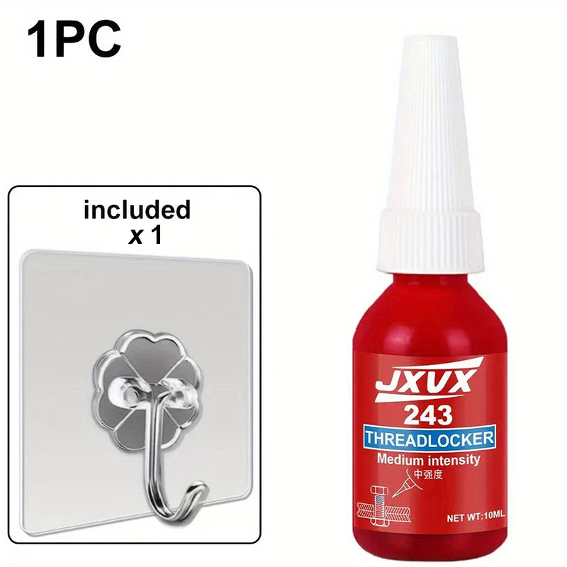 243 Blue Threadlocker Adhesive (Equivalent to Loctite) Anti-vibration and Anti-loosening Adhesive For Metal Threaded Assemblies High Temperature and Oil Resistant 50ml