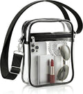1PCS Approved Clear Crossbody Bag for Stadium Events Concerts Sports PVC Shoulder Bag