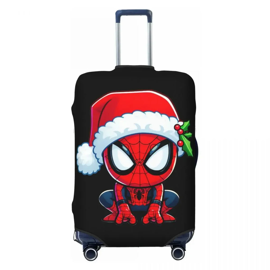 High Density Elastic Luggage Cover Spider Print Fits 18-32 Inch Suitcases Durable Dustproof Washable Anti-Scratch