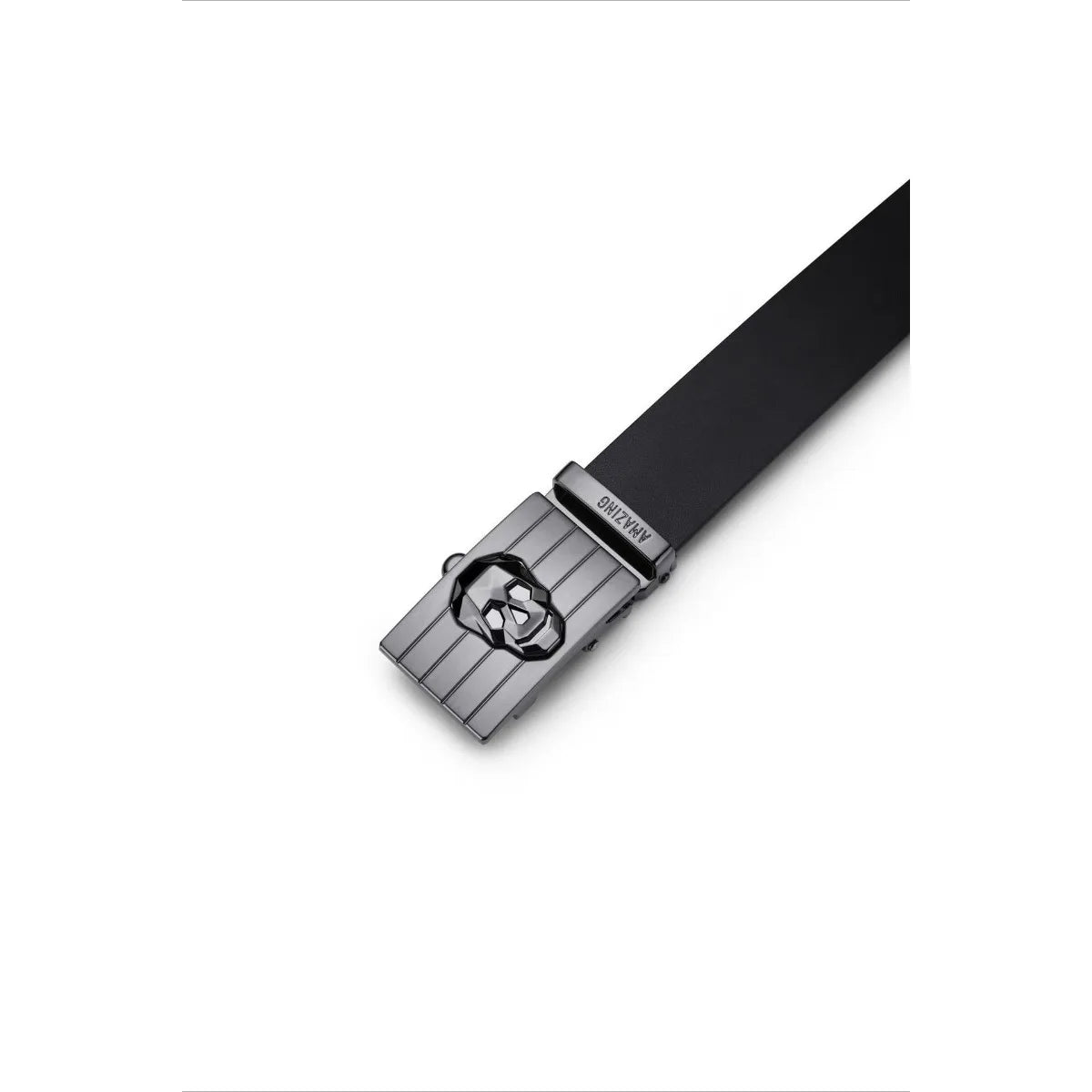 Men's Golf Belt 2026 New Korean Style Magnetic Buckle Genuine Leather Skull Design Casual Lightweight Durable Sporty Versatile