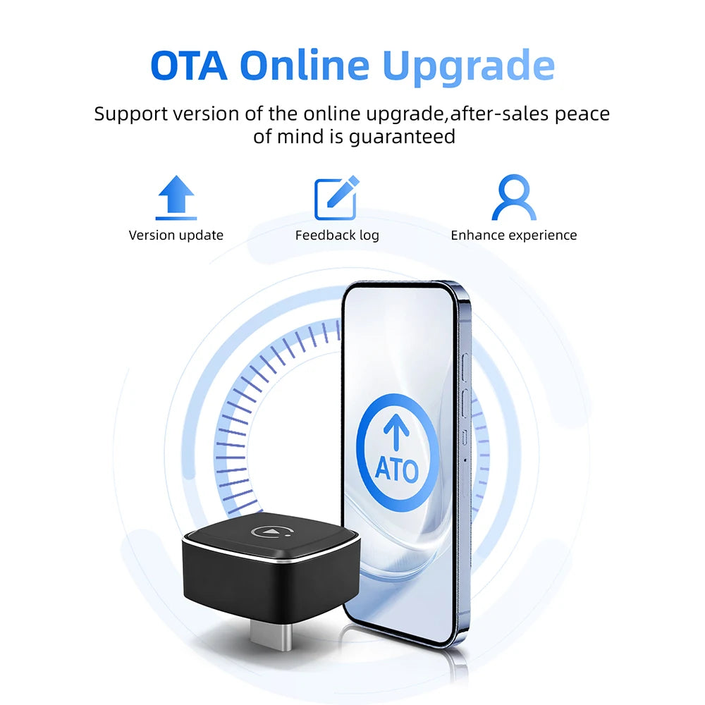 LEXXSON 2026 Ultra Mini Wireless CarPlay Adapter Wireless Android Auto AI Smart Box Intelligent Systems for Wired CarPlay Car