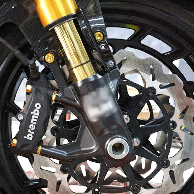 Titanium Alloy Colors Brake Caliper Mounts Bolts Front Fender Screws Fit HD Touring Softail XL Motorcycles