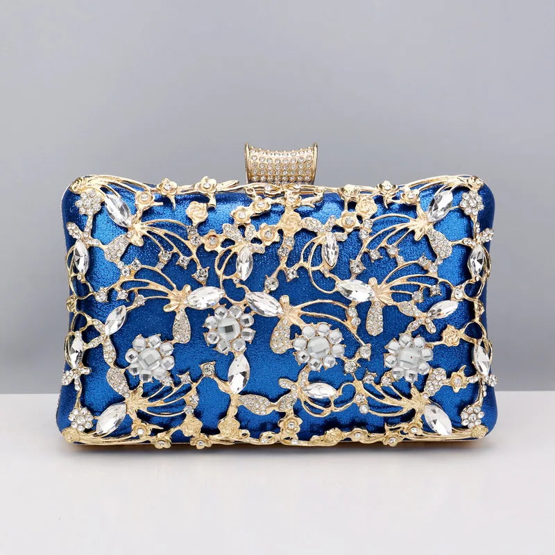 Shinny Glitter Evening Bags Rhinestone Hard-Surface Box Bags Elegant Female Wedding Shoulder Pouch Banquet Party Luxury Purse
