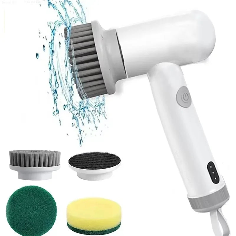 Electric Spin Scrubber, Power Cleaning Brush with 3 Replaceable Heads,Perfect for Bathrooms, Showers, Tile, Cars, Floor.