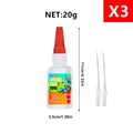 20g Instant Plastic Toy Repair Glue Strong Adhesive for ABS PVC PLA Acrylic Model Fixing Quick Dry Multi-purpose Bonding Glue