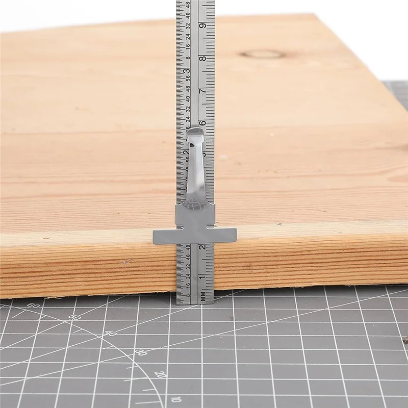 6Pcs Pocket Ruler With Detachable Clips Precision Pocket Ruler Metric Ruler Stainless Steel Scale Machinist Ruler 6Inch-AT64