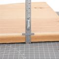 6Pcs Pocket Ruler With Detachable Clips Precision Pocket Ruler Metric Ruler Stainless Steel Scale Machinist Ruler 6Inch-AT64