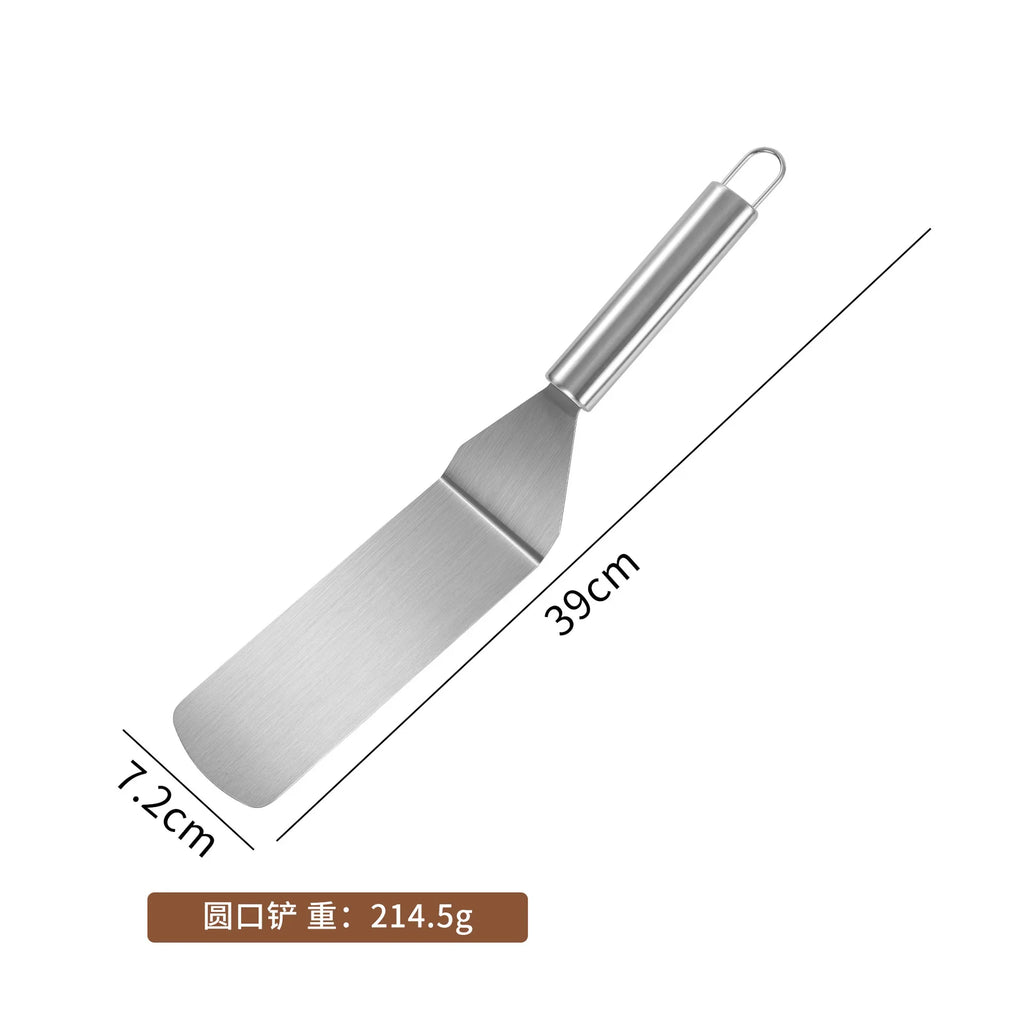 Stainless Steel Cooking Spatula Turner for BBQ, Frying, and Steak Kitchen Utensil