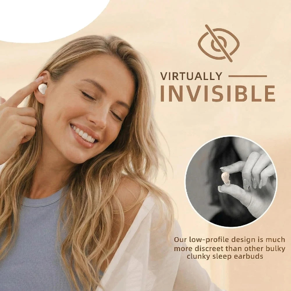 1Set Mini Invisible Sleep Wireless Earbuds True Wireless TWS Bluetooth 5.3 Earphones Comfort Side Sleep In-ear Headphones Touch