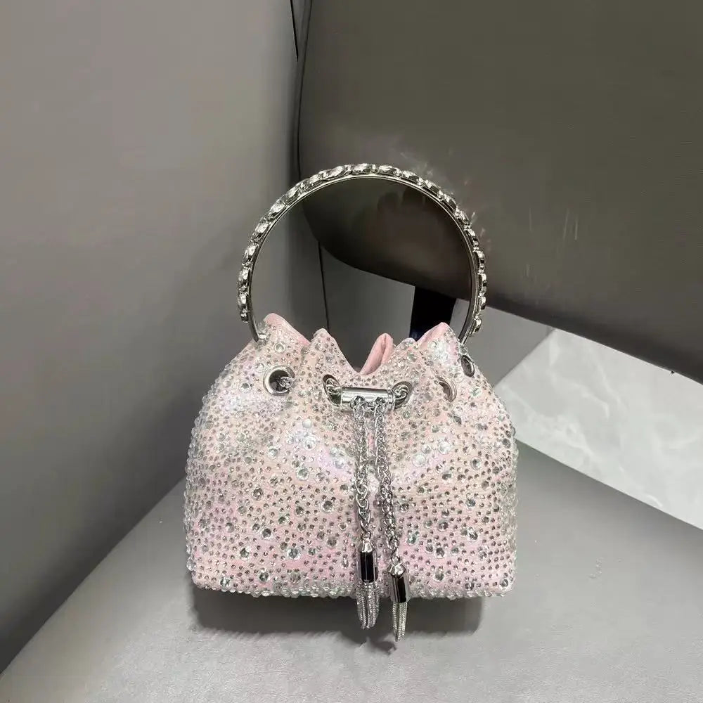 Luxury Designer Women Handbag Glitter Shiny Diamond Clutch Purse Wedding Party Banquet Bag Crystal Rhinestones Evening Bag