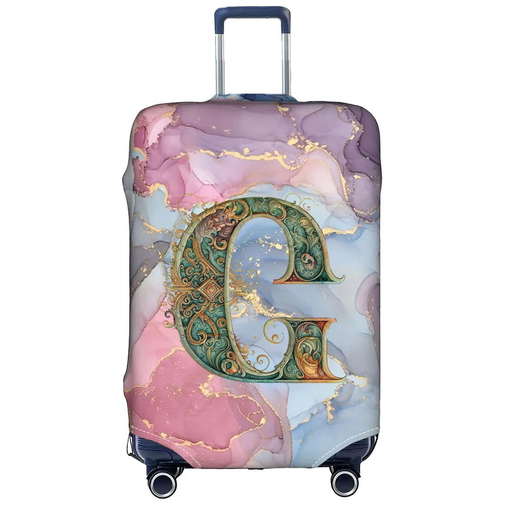 Luggage Cover Stretch Fabric Suitcase Protector Case Graphic Series Baggage Dust Case Cover Suitable 18-32 Inch Suitcase